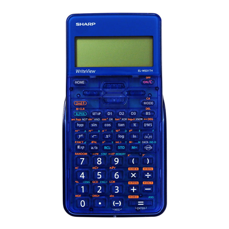 Sharp Scientific Calculator ELW531TH Wh Transparent 422 Functions - School & Office Essentials