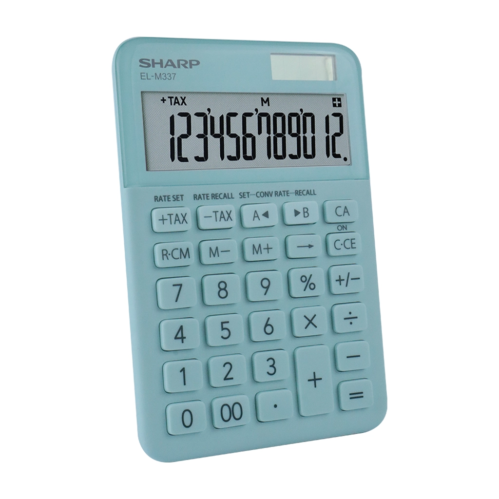 Sharp Desktop Calculator EL-M337-Gr Green 12 Digits