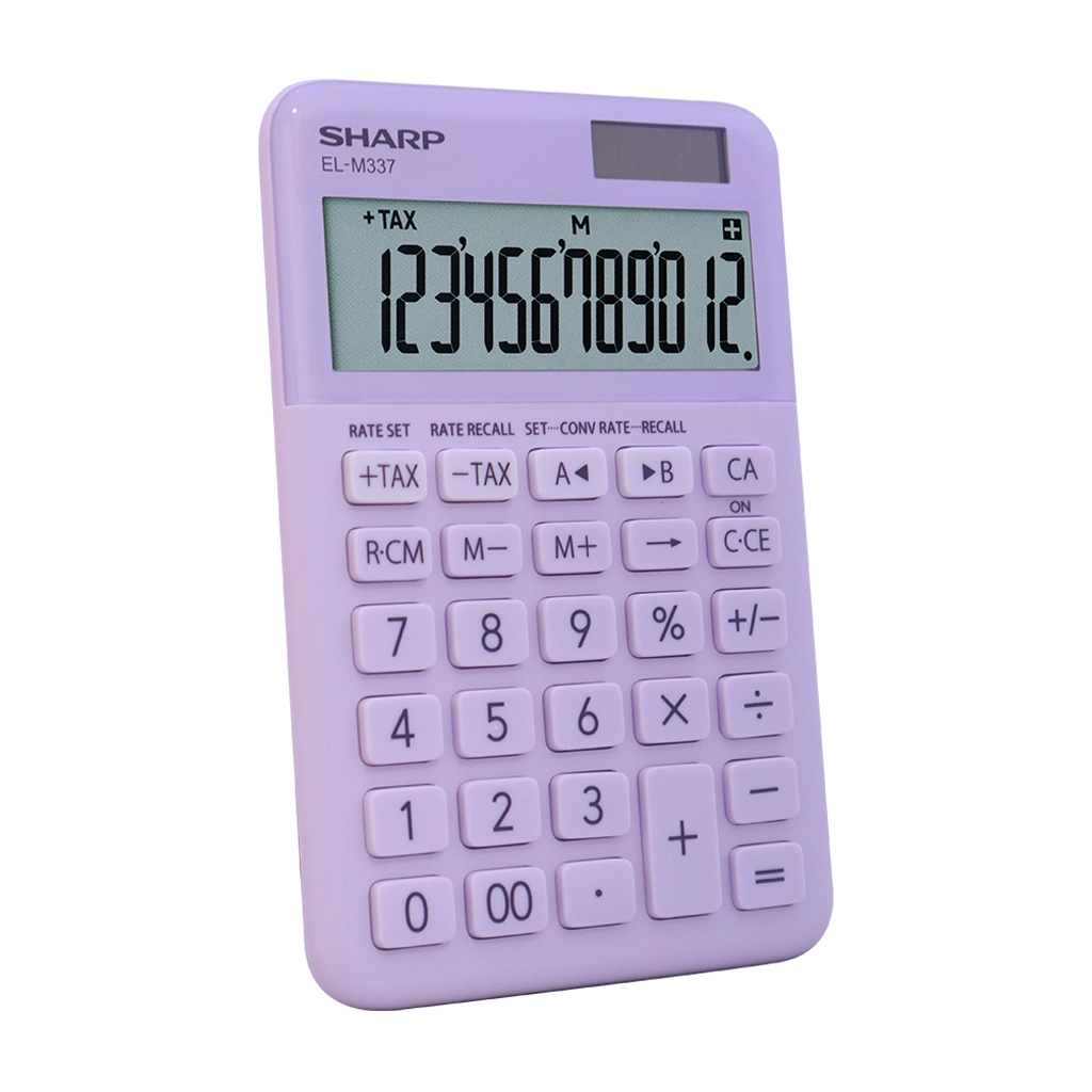 Sharp Desktop Calculator EL-M337-Vl Violet 12 Digits