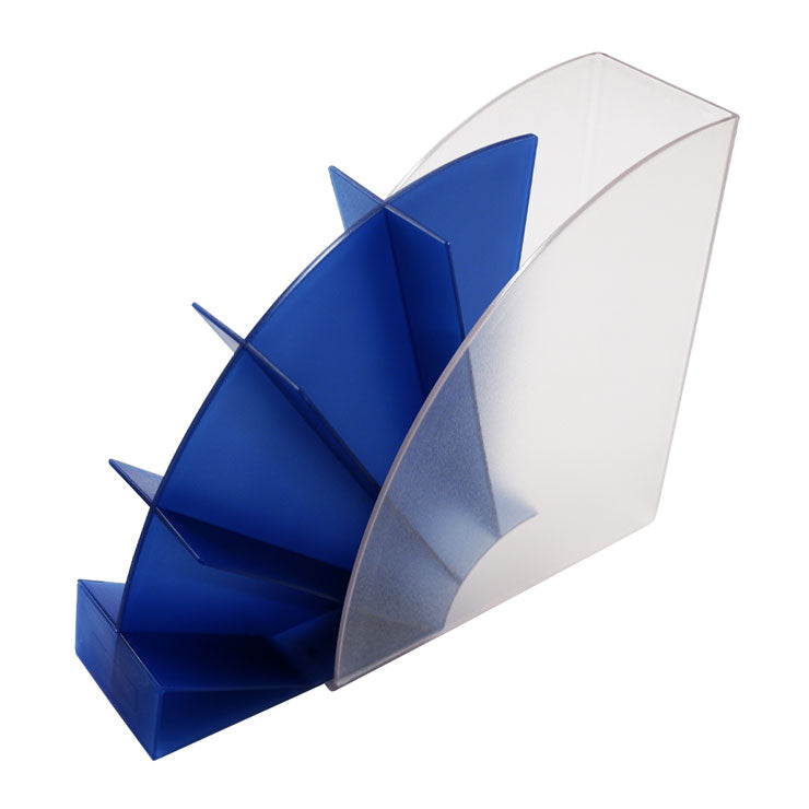 Sworld Pen Holder Blue 4 Layers Clear - Desk Sorters & Trays