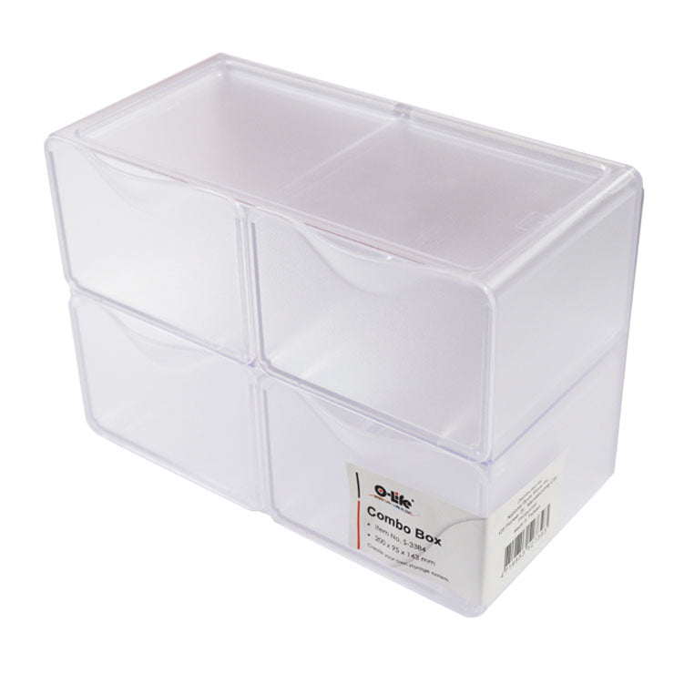 Olife Drawer Organizer S-3384-T01 4D Transparent - Combo Box - Office Accessories