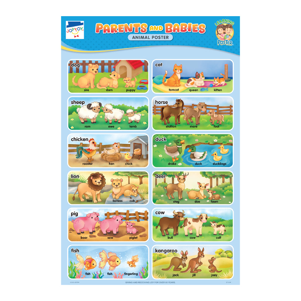 Parents & Babies Animal Poster - Academic