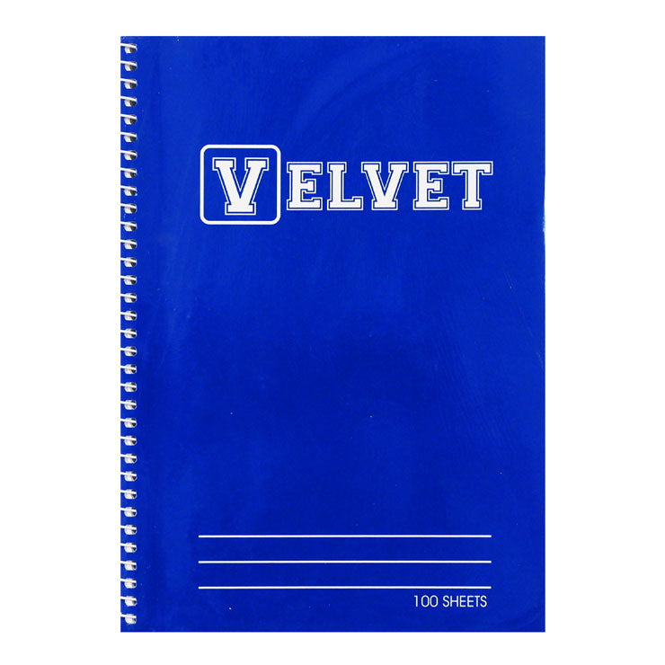 Velvet Spiral Notebook 152mmx216mm 100 Sheets - School Supplies - Notebooks & Pads