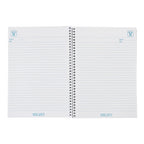Velvet Spiral Notebook 152mmx216mm 100 Sheets - School Supplies - Notebooks & Pads