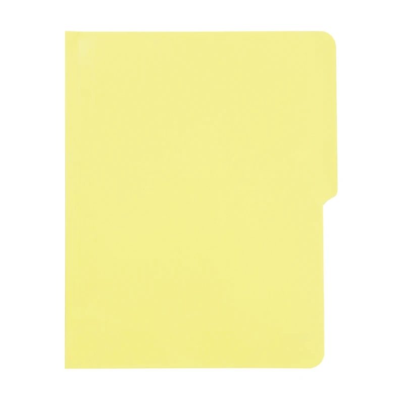 Evo Folder Plastic Short Pre Punched, Beige - School & Office Supplies