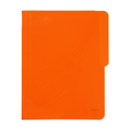 Evo Folder Plastic Short Pre Punched, Orange - School & Office Supplies