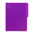 Evo Folder Plastic Short Pre Punched, Violet - School & Office Supplies
