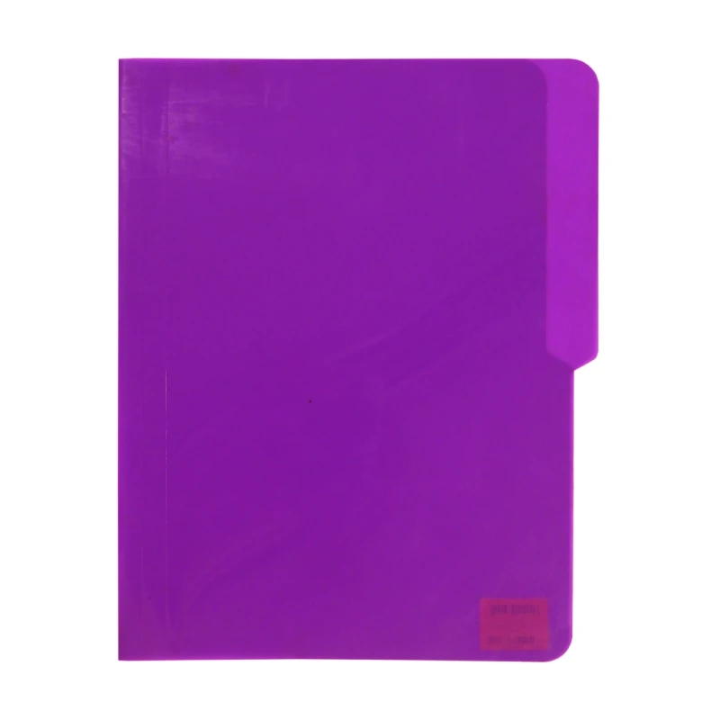 Evo Folder Plastic Short Pre Punched, Violet - School & Office Supplies