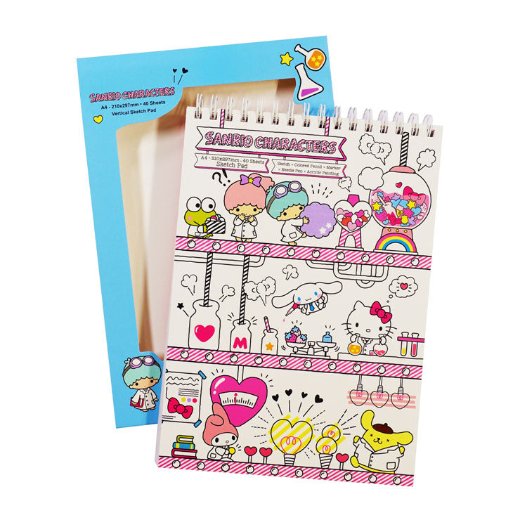Sanrio Sketch Pad 4027026 210x297mm Mix Vertical Candy Lab - Arts & Crafts Supplies
