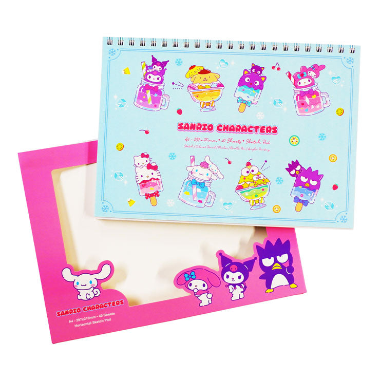 Sanrio Sketch Pad 4027062 210x297mm Mix Horizontal Sweet Treat - Arts & Crafts Supplies