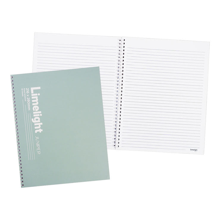Limelight Soft Spiral Notebook 4027149 8.5x11IN Juniper 80's LJSS 8