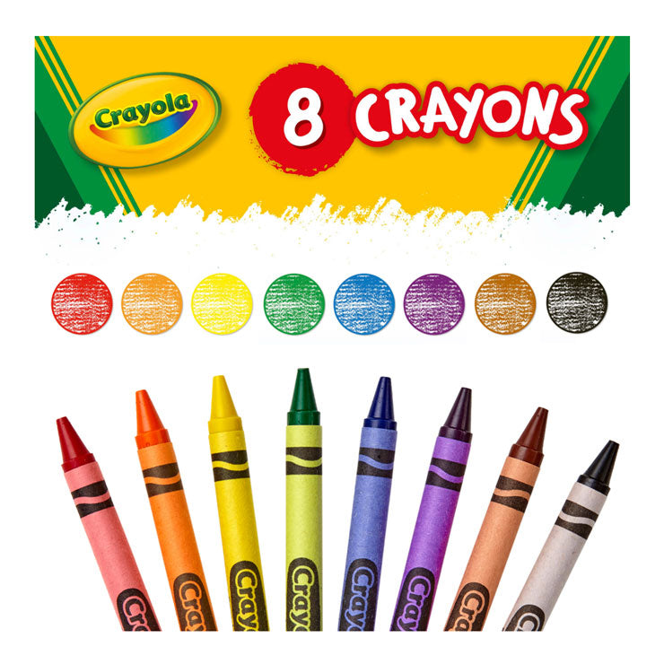 Crayola Classic Crayons 8 Colors - School & Office Supplies - Coloring