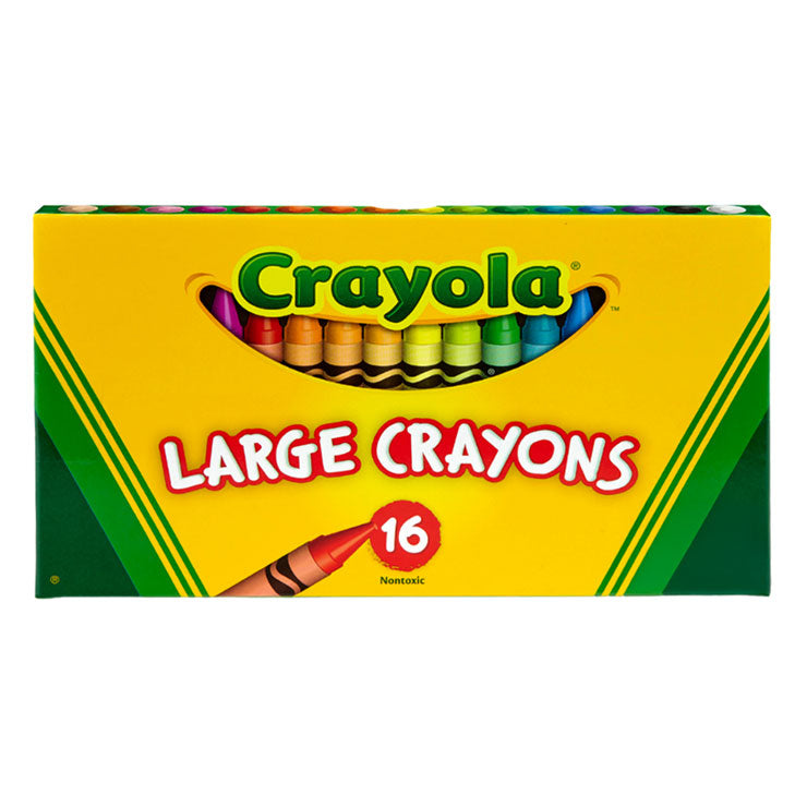 Crayola Crayons Large 16 Colors - School & Office Supplies - Coloring