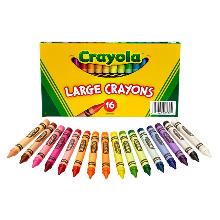 Crayola Crayons Large 16 Colors - School & Office Supplies - Coloring
