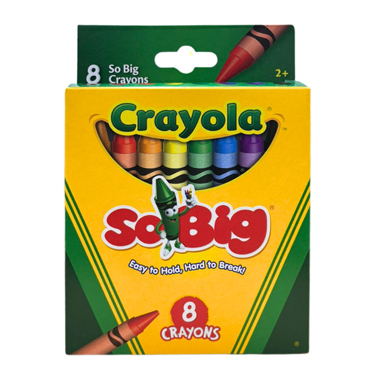 Crayola Crayons So Big Regular 8 Colors - School & Office Supplies - Coloring