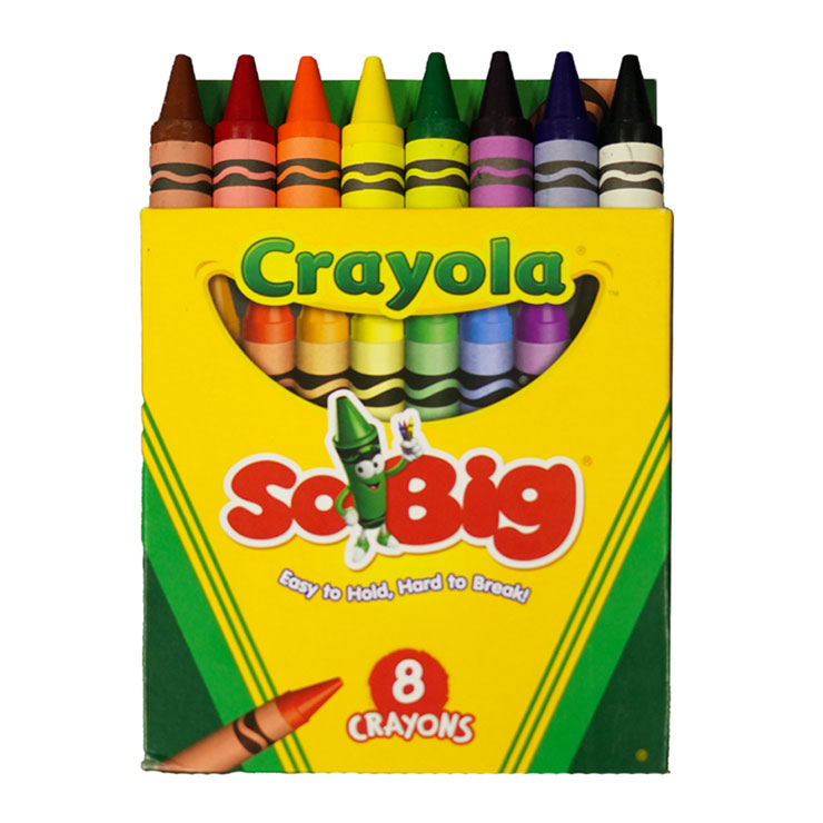 Crayola Crayons So Big Regular 8 Colors - School & Office Supplies - Coloring