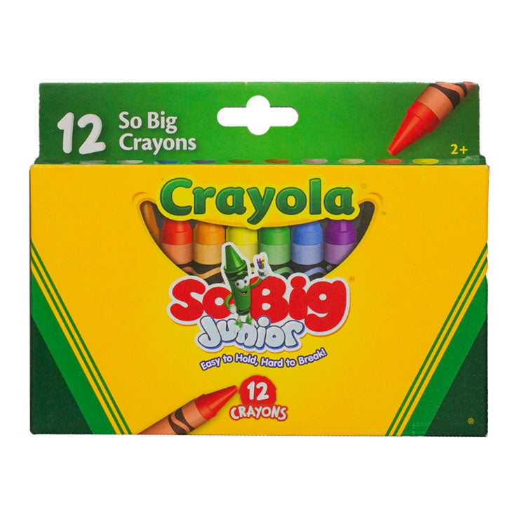 Crayola Crayons So Big Junior 12 Colors - School & Office Supplies - Coloring