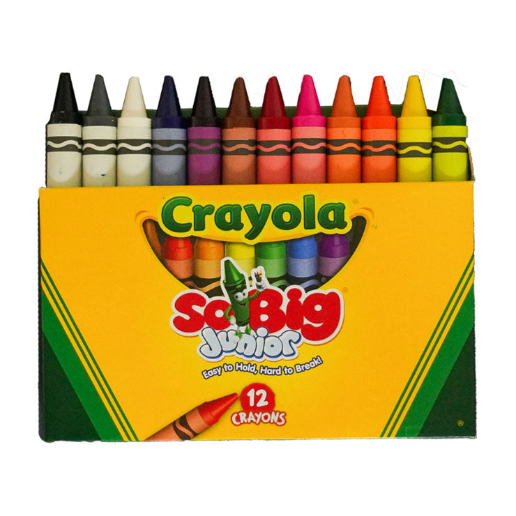 Crayola Crayons So Big Junior 12 Colors - School & Office Supplies - Coloring