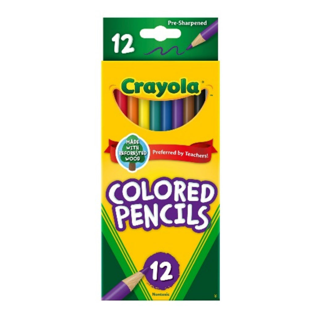 Crayola Colored Pencils 12 Colors - School & Office Supplies - Coloring