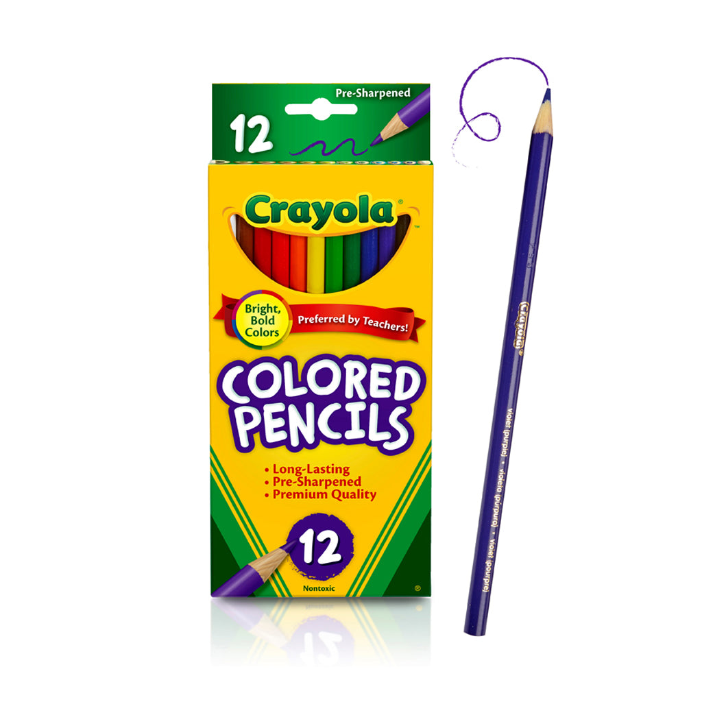 Crayola Colored Pencils 12 Colors - School & Office Supplies - Coloring