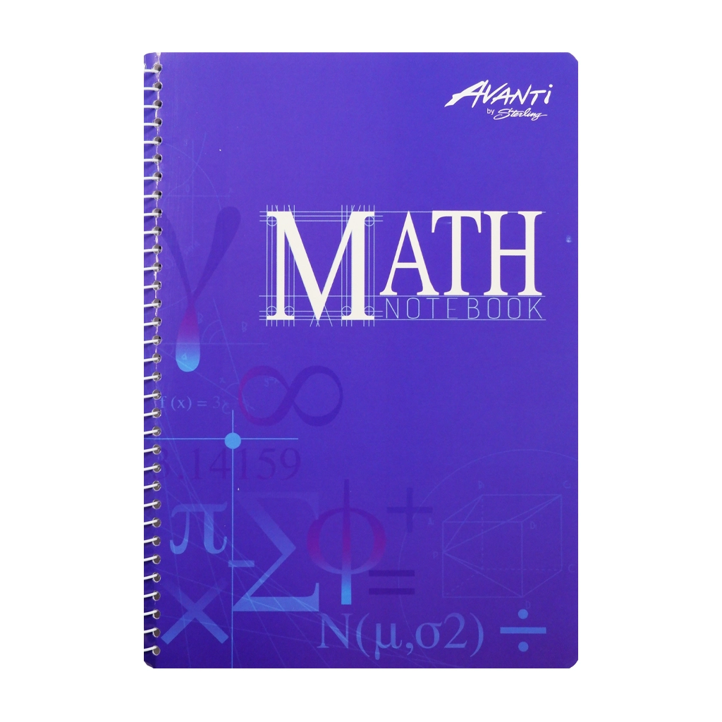 Avanti Math Notebook F100105020 685 100 Sheets - School Supplies