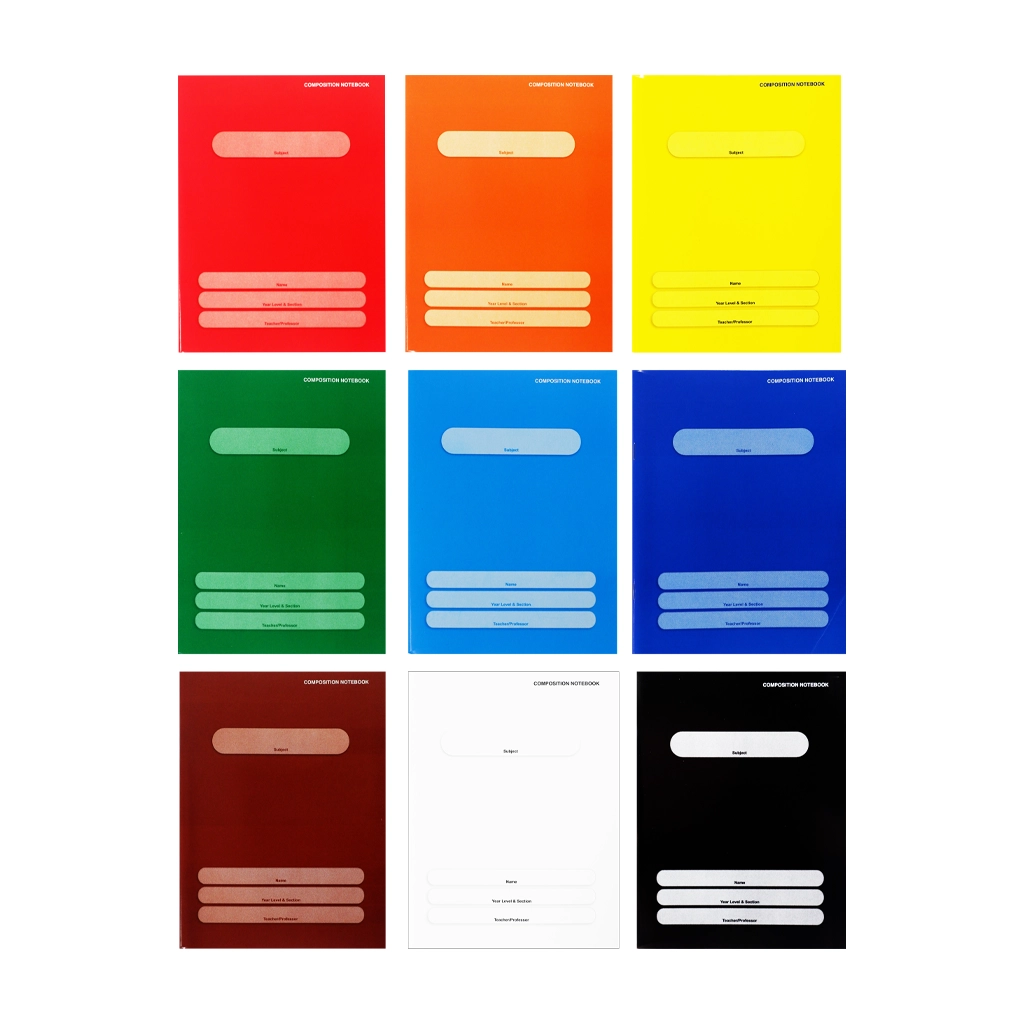 Orions Composition Notebook F100308024 5.8x7.8 Color Coded 80s 160C - School Supplies