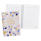 Avanti Spiral Notebook Printed 6x8.5 Inches 80 Sheets Terrazzo Art (assorted) - Notebooks