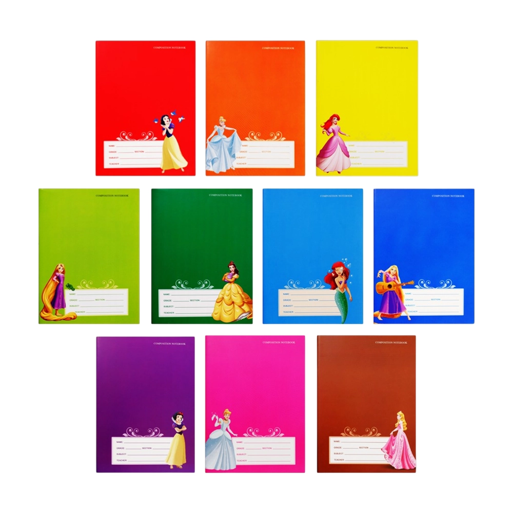 Orions Composition Notebook Color Coded 5.8x7.8 Inches 80 Sheets D.Princess (Assorted) - Notebooks