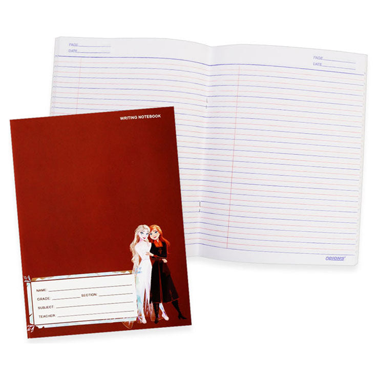Orions Writing Notebook Color Coded 5.8x7.8In 80S Frozen (assorted) - Notebooks