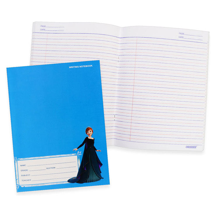 Orions Writing Notebook Color Coded 5.8x7.8In 80S Frozen (assorted) - Notebooks