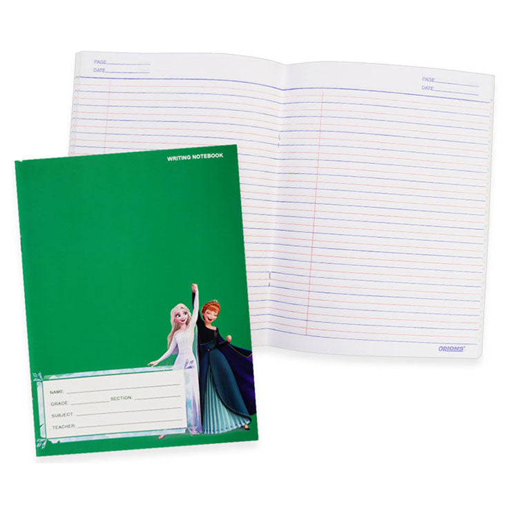 Orions Writing Notebook Color Coded 5.8x7.8In 80S Frozen (assorted) - Notebooks