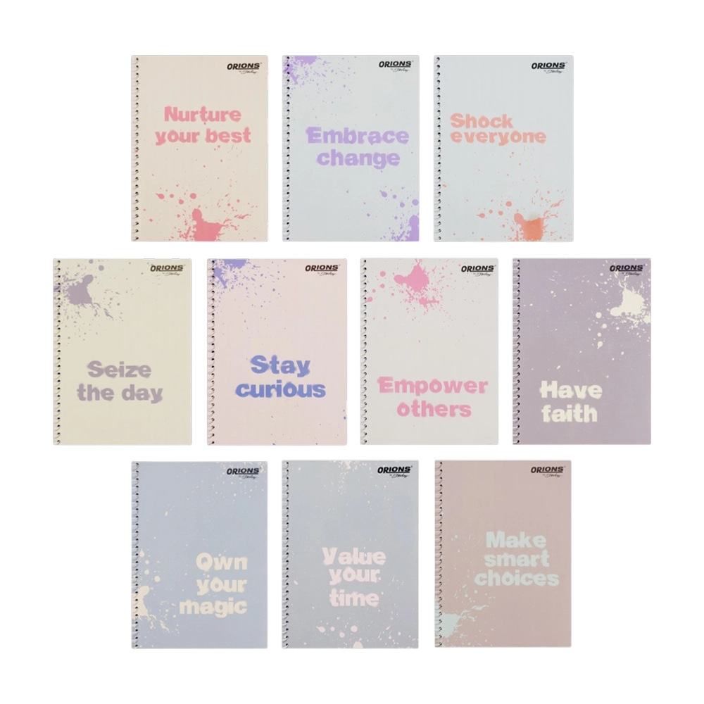 Orions Spiral Notebook F100205157 5.8x7.8in 80s Blush Pop - School Supplies