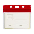 Long Life ID Jacket Horizontal Soft Waterproof With Header LL6C 8.5X5.5cm, Red