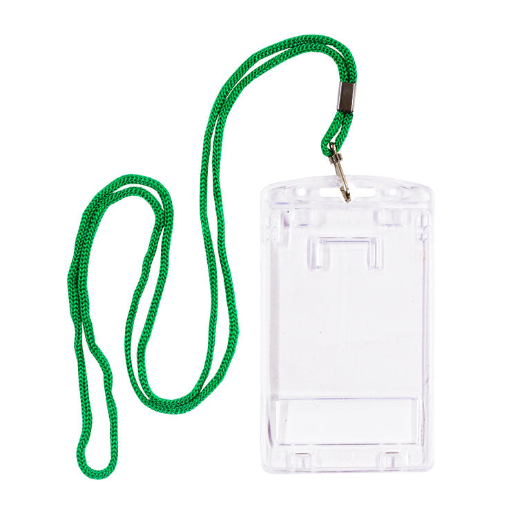 Long Life ID Protector Vertical With String 5.5X8.5cm LL22 - ID Holders & Lanyards