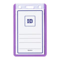Long Life ID Jacket HV67C 5.5x9cm Vertical Water Proof, Violet