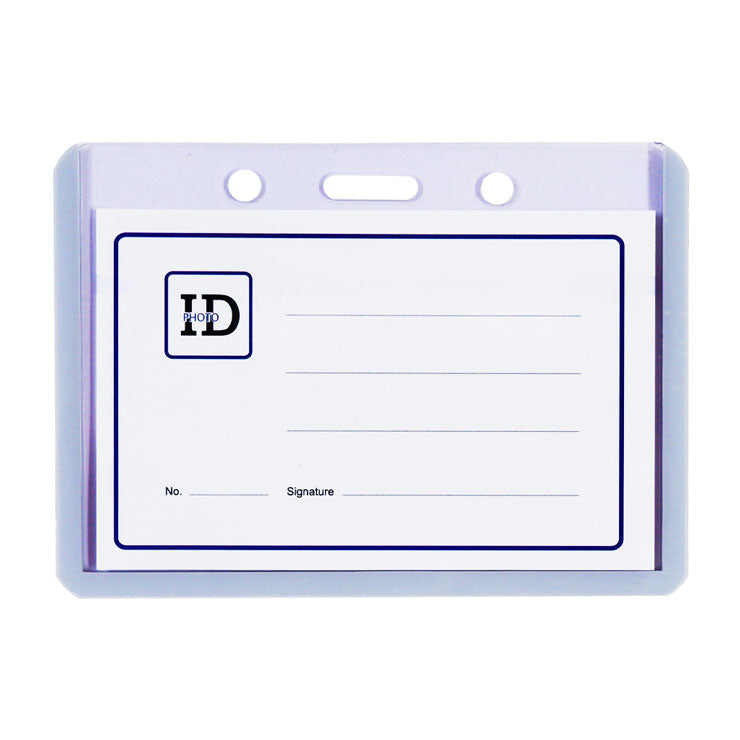 Long Life ID Jacket Horizontal Gray 8.5x5.5cm HH100SC - School & Office Supplies