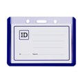 Long Life ID Jacket Hh100Sc 8.5x5.5cm Horizontal, Dark Blue - Data Covers & Cases