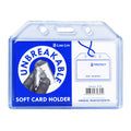 Long Life ID Jacket Horizontal Soft Unbreakable Transparent 85x54mm SH99 - ID Holders & Lanyards
