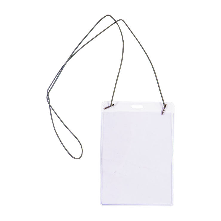 Long Life ID Name Badge Vertical LL14 110x127mm PVC Plastic