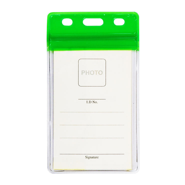 Long Life ID Jacket Vertical 5.5x8.5Cm LL5C, Green - School & Office Supplies