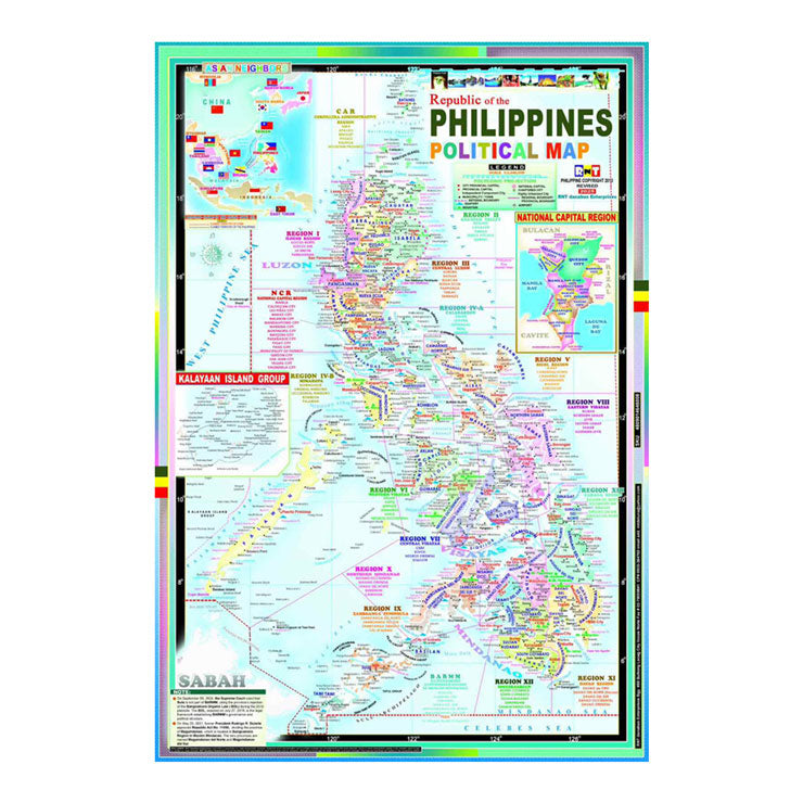 Republic of the Philippines Political Map 2018