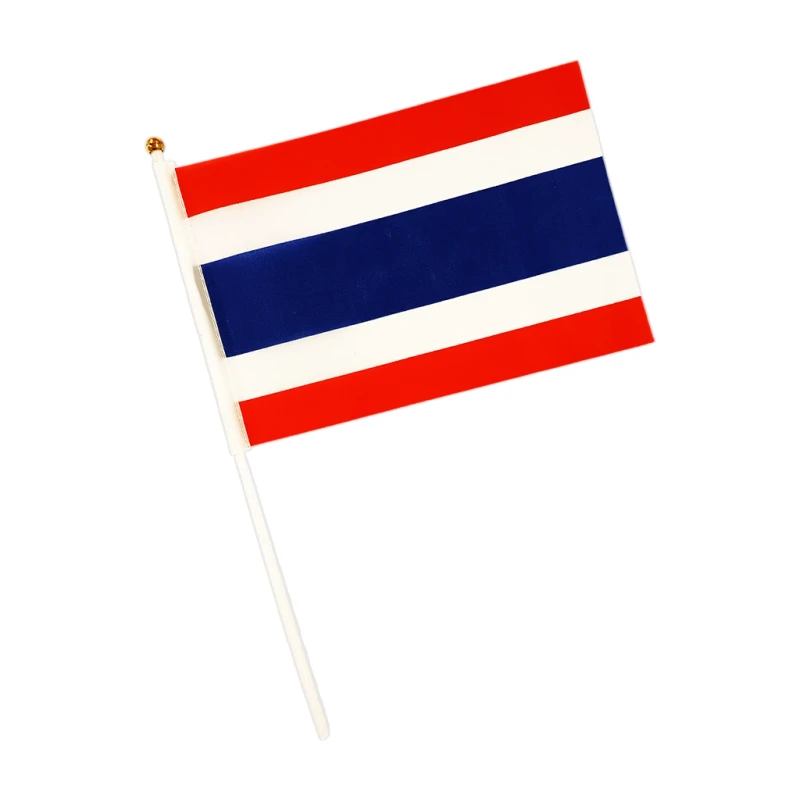 Flag Nylon with Plastic Stick 13x21cm, Thailand - Teacher's Tools