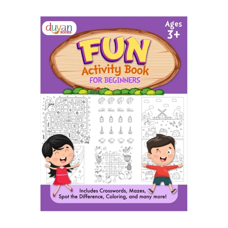 Fun Activity Book For Beginners Ages 3+ - Trade Paperback - Coloring Books For Kids