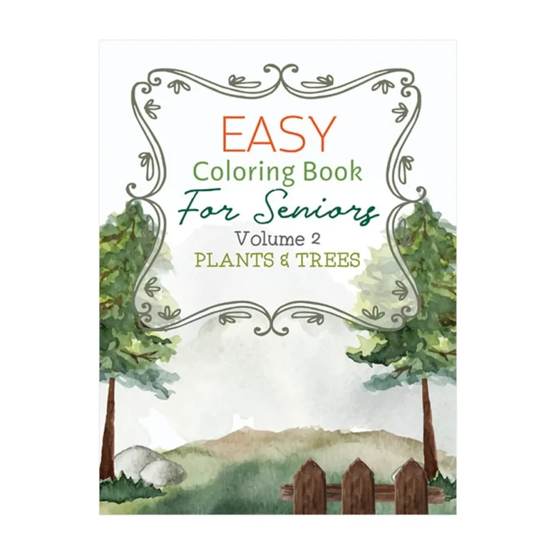 Easy Coloring Book for Seniors Volume 2 - Trade Paperback - Lifestyle