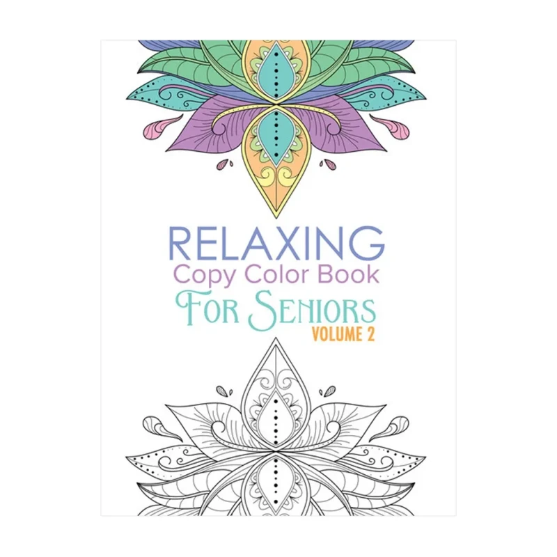Relaxing Copy Color Book for Seniors Volume 2 (Plant & Trees) - Trade Paperback