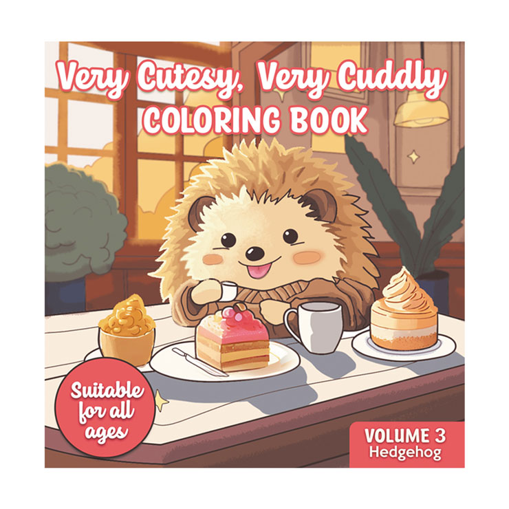 Very Cutesy, Very Cuddly Coloring Book Volume 3 Hedgehog - Trade Paper - Art