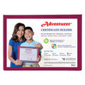 Adventurer Certificate Holder CH-4 A4, Maroon - Gifts Supplies