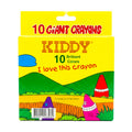 Kiddy Giant Crayons 10 Colors
