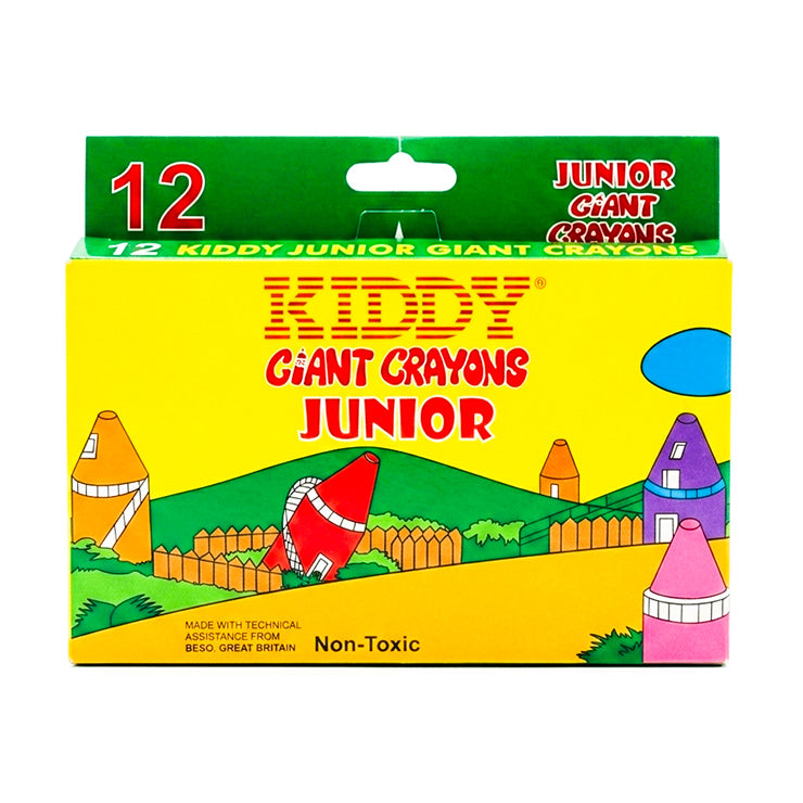 Kiddy Giant Crayons Junior 12 Colors