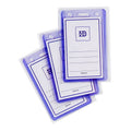 Long Life ID Jacket Vertical Waterproof Clear 5.5x8.5cm HV673's 3's - School & Office Supplies